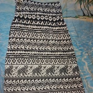 Elephant Print maxi skirt